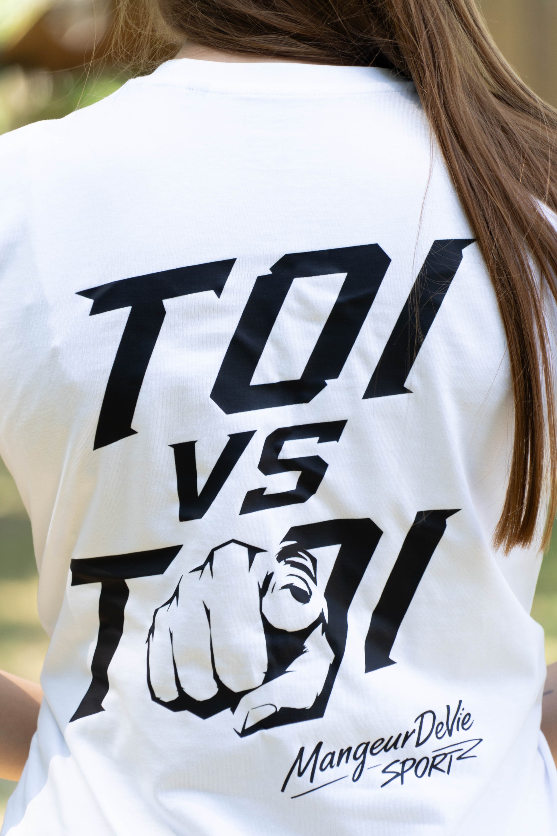 T-shirt TOI VS TOI blanc, vue détaillée